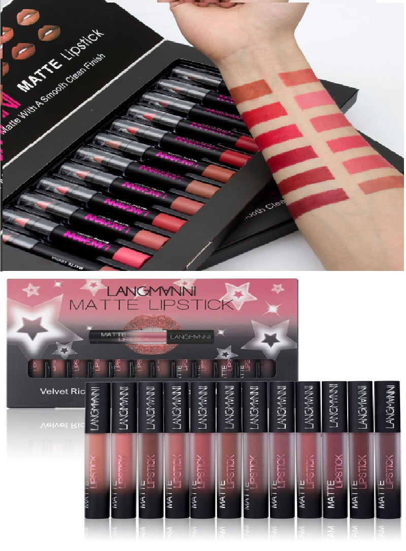 Matte Waterproof Long-Lasting Velvet Lipstick Set | Beautenaturel