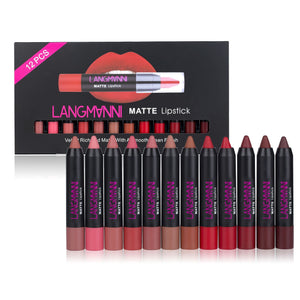 Non-Stick Cup Matte Lipstick & Lip Gloss Set – Long-Lasting, Smooth Finish | beautenaturel