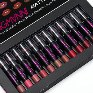Non-Stick Cup Matte Lipstick & Lip Gloss Set – Long-Lasting, Smooth Finish | beautenaturel