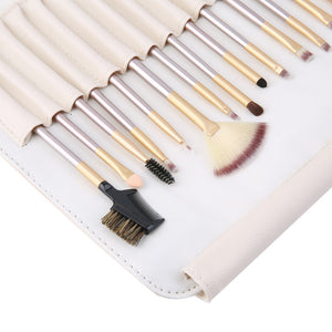 Beige Champagne Makeup Brush Suit
