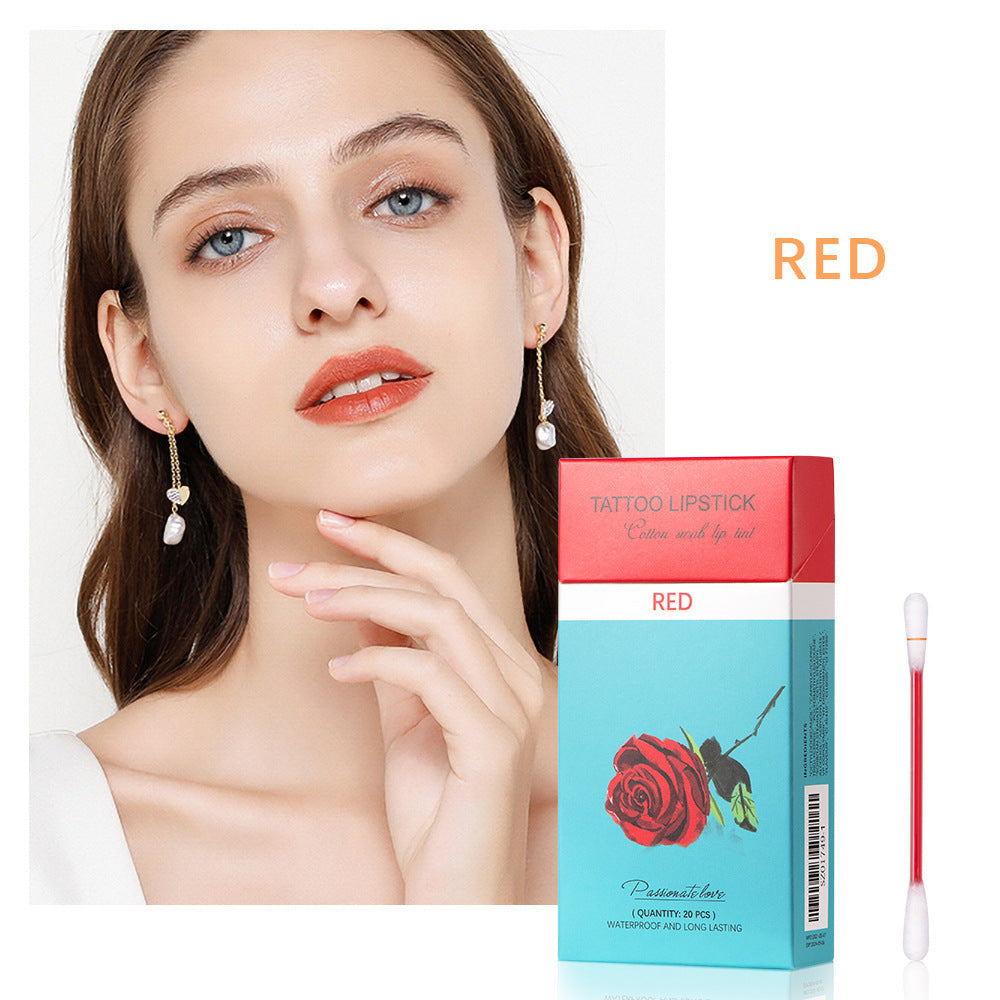 20 Pcs Cotton Swab Lipstick Set – Portable & Waterproof | beautenaturel