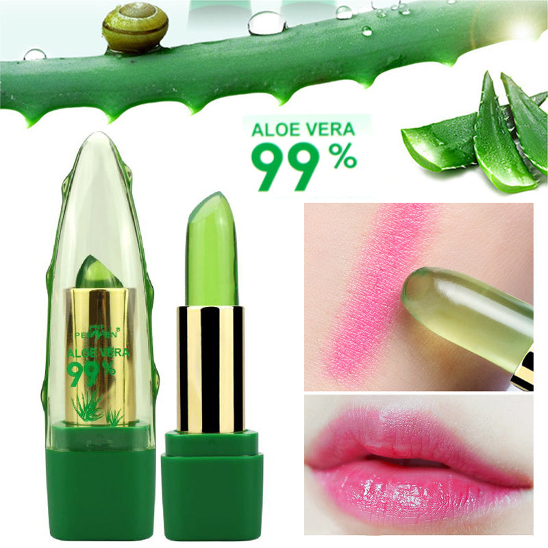 Beautenaturel Aloe Vera Color-Changing Lipstick & Lip Gloss – Moisturizing & Anti-Dry