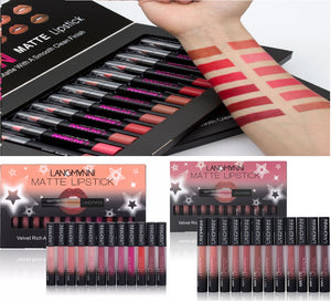 Matte Waterproof Long-Lasting Velvet Lipstick Set | Beautenaturel