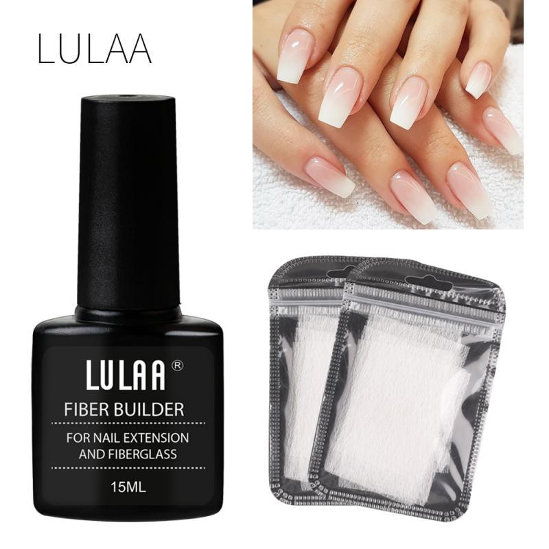 Nail Extension Fiber Set – Gel, Repair Liquid & Paper-Free Support | Beautenaturel