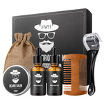 Beard Growth Hair Treatment Value Set Oil Microneedle Roller Suit