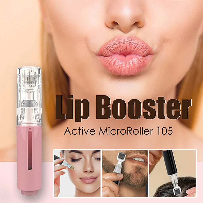 3-in-1 Lip & Beard Care Roller – Microneedle for Lip Plump & Beard Growth | Beautenaturel