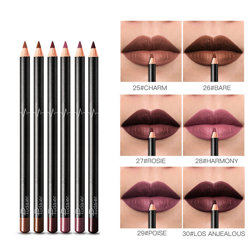 beautenaturel 36 Color Lip Liner – Waterproof, Non-Smudge Nude Shades