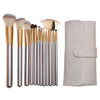 Beige Champagne Makeup Brush Suit