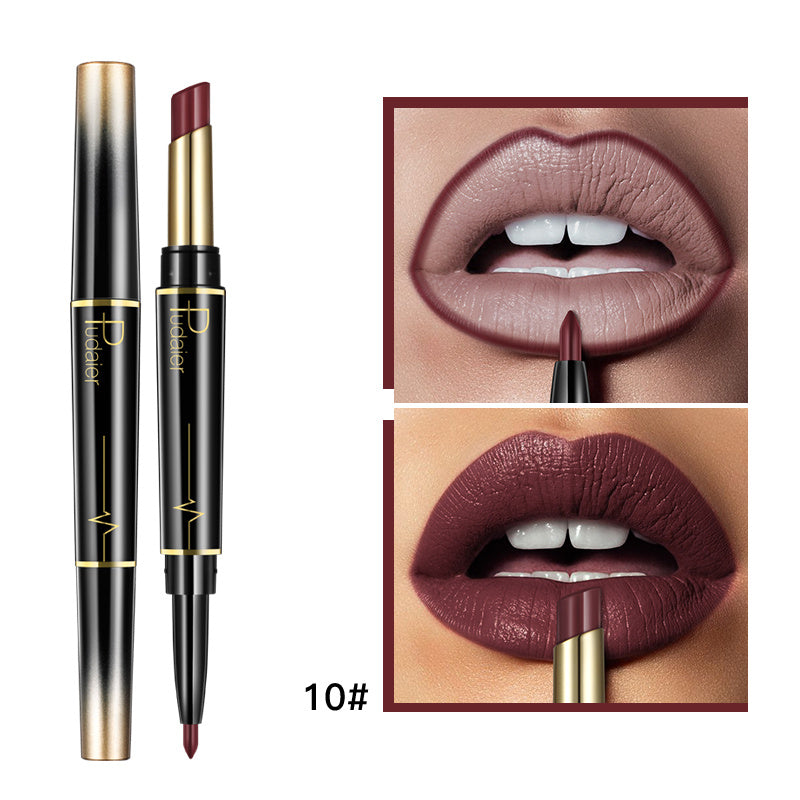 Beautenaturel – Double Lipstick & Lip Liner | 2-in-1 Perfect Lip Makeup