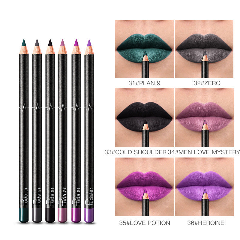 beautenaturel 36 Color Lip Liner – Waterproof, Non-Smudge Nude Shades