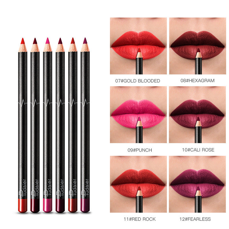 beautenaturel 36 Color Lip Liner – Waterproof, Non-Smudge Nude Shades