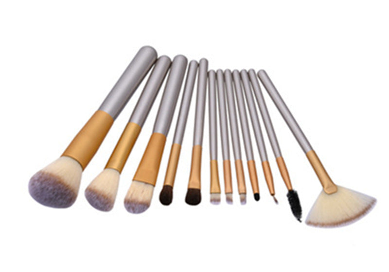 Beige Champagne Makeup Brush Suit
