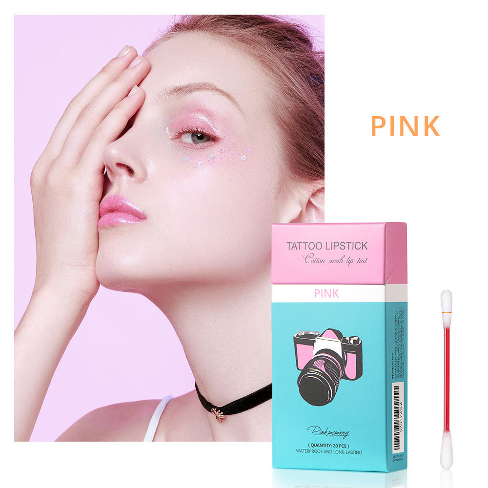 20 Pcs Cotton Swab Lipstick Set – Portable & Waterproof | beautenaturel