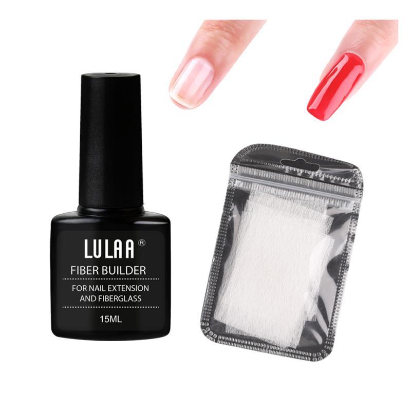 Nail Extension Fiber Set – Gel, Repair Liquid & Paper-Free Support | Beautenaturel