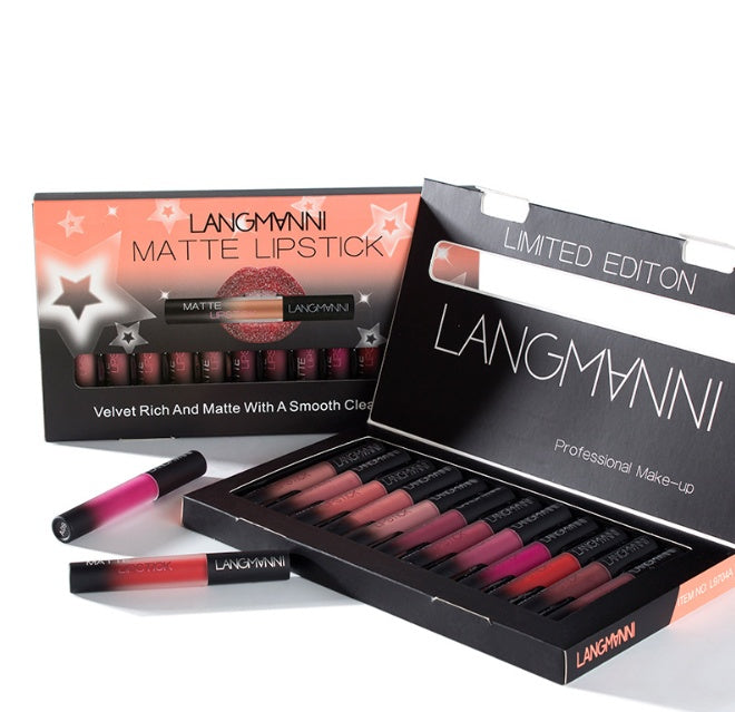 Matte Waterproof Long-Lasting Velvet Lipstick Set | Beautenaturel